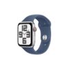 Apple Watch SE GPS + Cellular 44mm - Silver Aluminium Case with Denim Sport Band - M/L