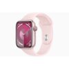 Apple Watch Series 9 GPS + Cellular 45mm - Pink Aluminium Case with Light Pink Sport Band - S/M